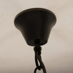 Lindby Scaleria kroonluchter, 8-lamps, bruin