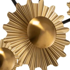 Lindby Senmia wandlamp in goud, 5-lamps