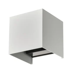 Lindby Smart LED buiten wandlamp Dara, 10 cm, wit, CCT Tuya