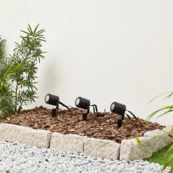 Lindby Smart LED buitenspot Nymo, CCT, RGB, Tuya, set van 3