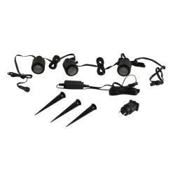 Lindby Smart LED buitenspot Nymo, CCT, RGB, Tuya, set van 3