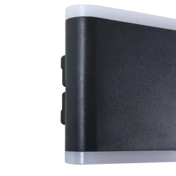 Lindby Smart LED buitenwandlamp Elvi, CCT, RGB, Tuya, IP54