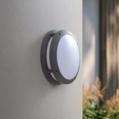 Lindby Smart LED buitenwandlamp Liren CCT RGB Tuya WLAN