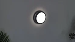 Lindby Smart LED buitenwandlamp Liren CCT RGB Tuya WLAN