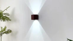 Lindby Smart LED buitenwandlamp Dara roest rond CCT RGB Tuya