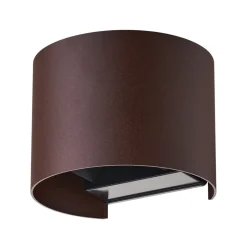 Lindby Smart LED buitenwandlamp Dara roest rond CCT RGB Tuya