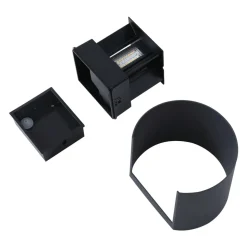 Lindby Smart LED buitenwandlamp Dara grijs rond CCT RGB Tuya