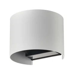 Lindby Smart LED buitenwandlamp Dara wit rond CCT RGB Tuya