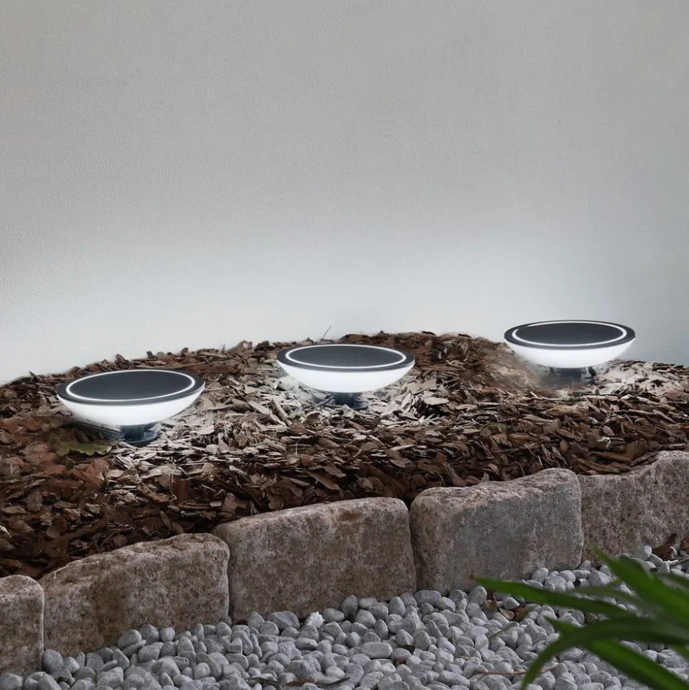 Lindby Smart LED grondspies lamp Thalas, CCT, RGB, Tuya, 3 eenheden