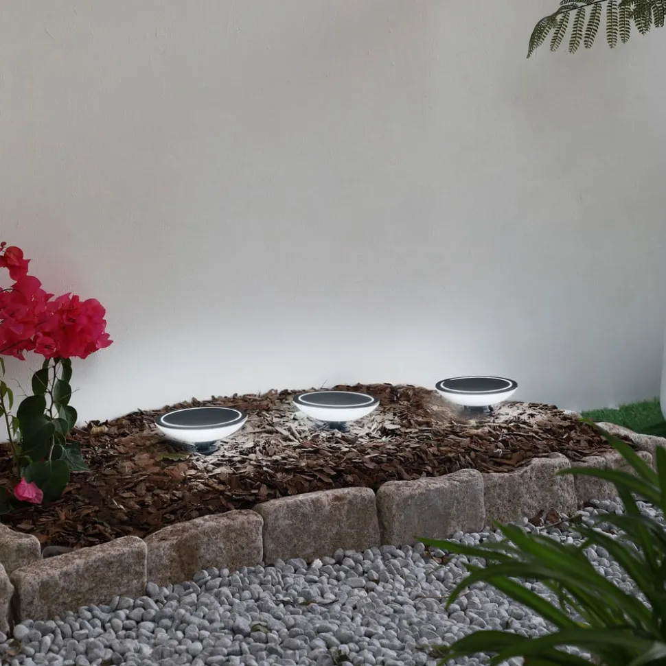 Lindby Smart LED grondspies lamp Thalas, CCT, RGB, Tuya, 3 eenheden