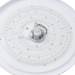 Lindby Smart LED plafondlamp Innes hout Ø51cm RGB CCT Tuya