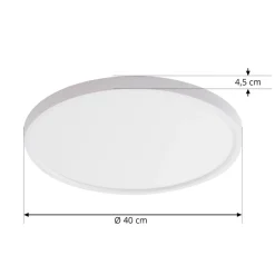 Lindby Smart LED plafondlamp Denora, wit, RGB, CCT, Tuya