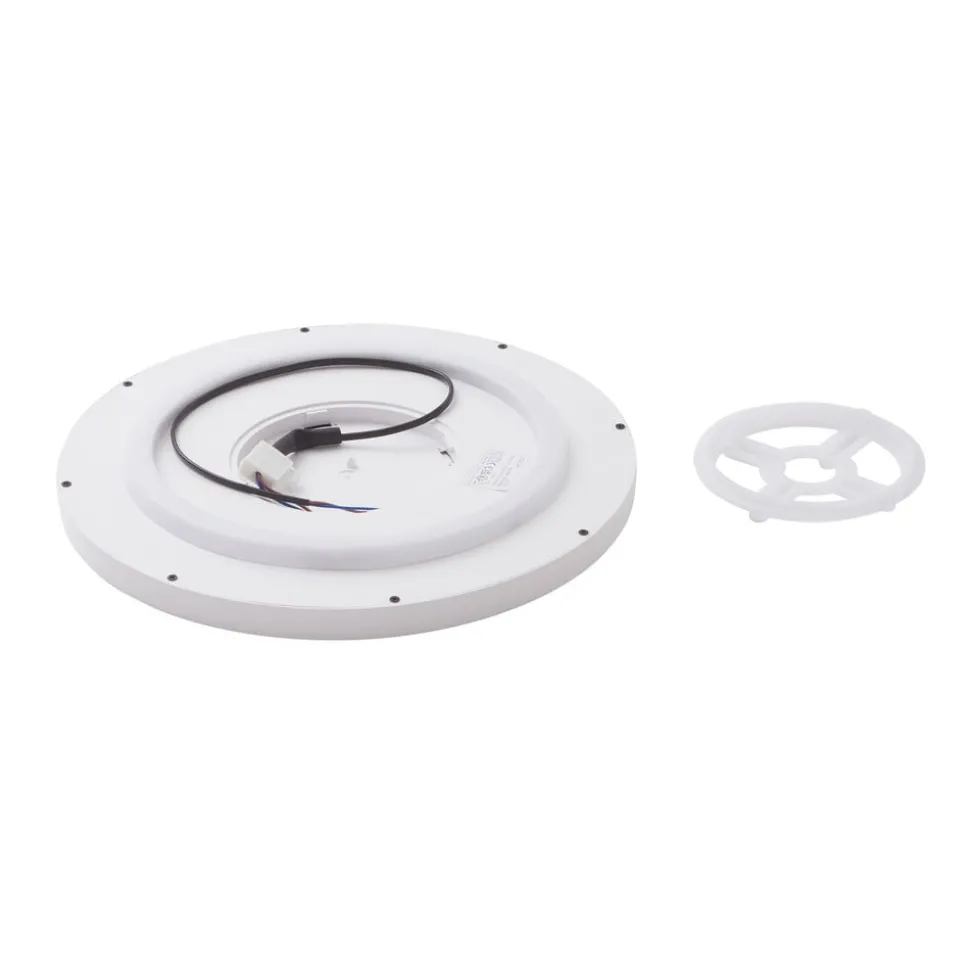 Lindby Smart LED plafondlamp Denora, wit, RGB, CCT, Tuya