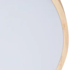 Lindby Smart LED plafondlamp Innes hout Ø39cm RGB CCT Tuya