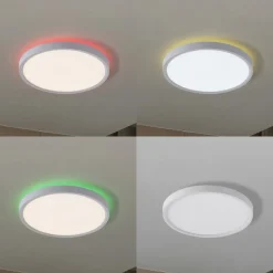 Lindby Smart LED plafondlamp Deika, Ø 30 cm, wit, Tuya