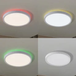 Lindby Smart LED plafondlamp Deika, Ø 40 cm, wit, Tuya