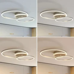 Lindby Smart LED plafondlamp Edica, 58 cm, Tuya, CCT