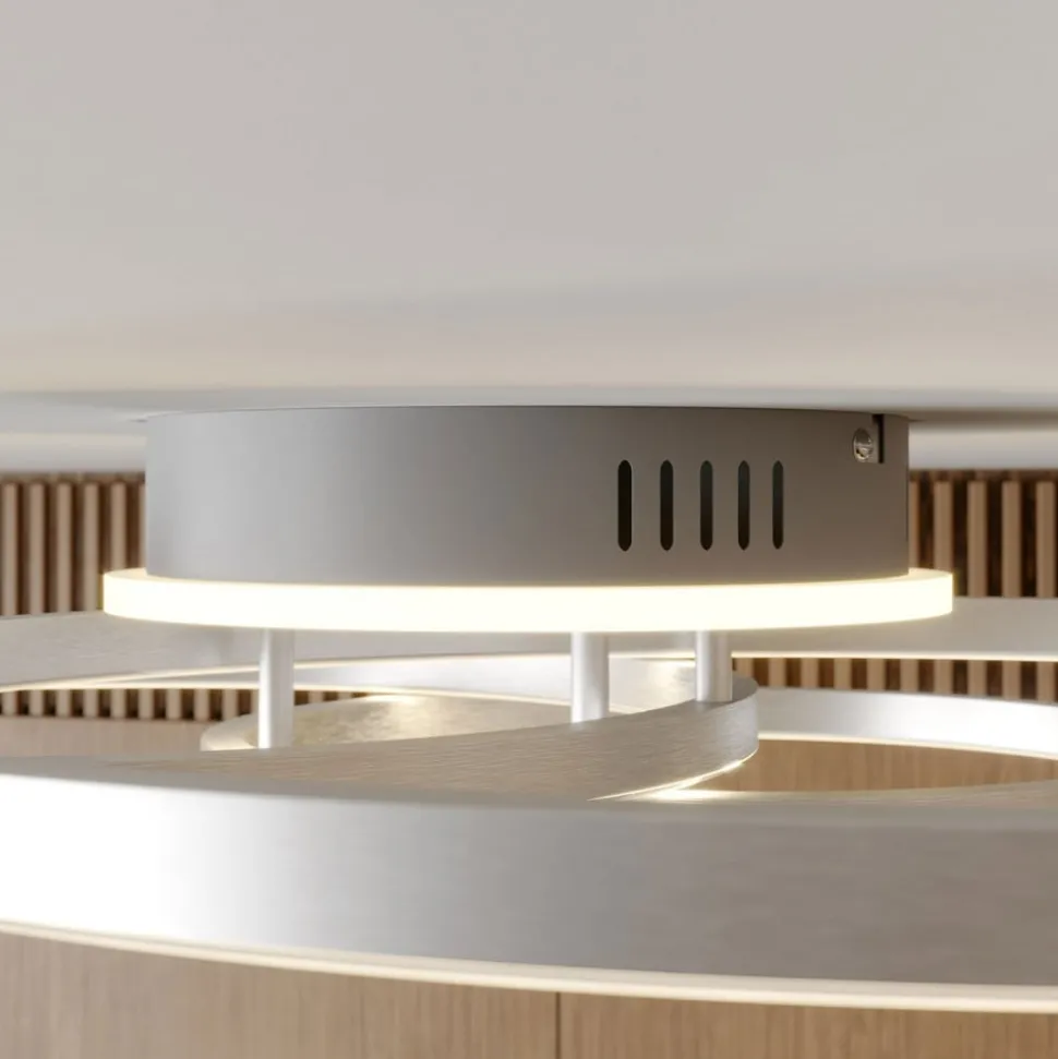 Lindby Smart LED plafondlamp Tula, afstandsbediening, Tuya CCT