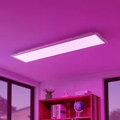 Lindby Smart LED plafondpaneel Kjetil 120 x 30 cm Tuya RGB CCT