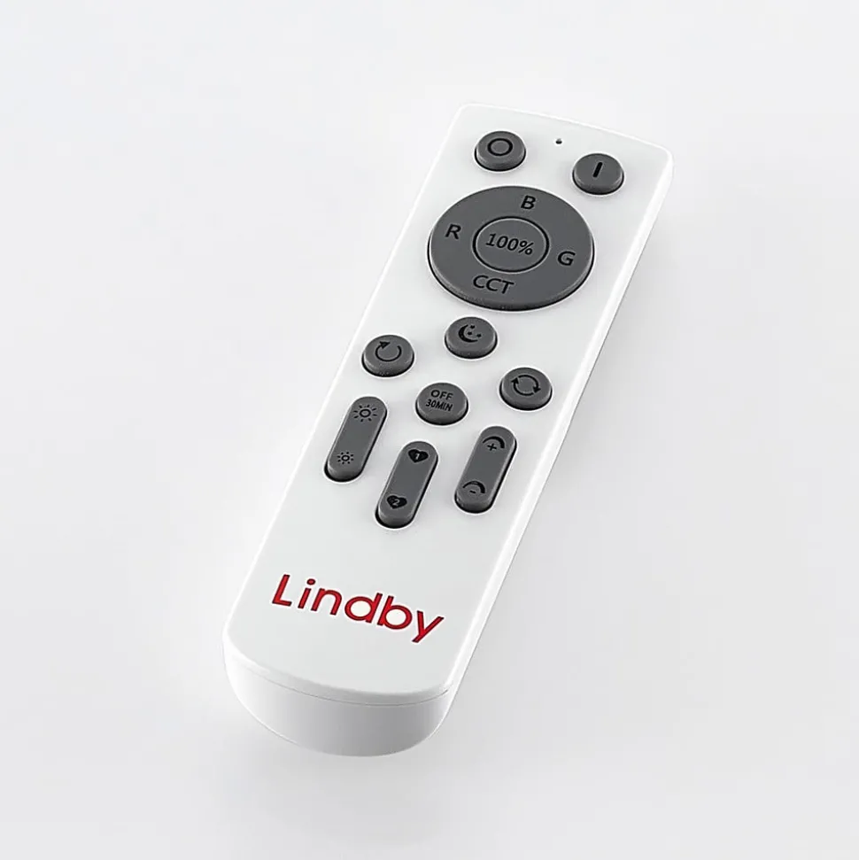 Lindby Smart LED plafondpaneel Kjetil 40 x 40 cm Tuya RGB CCT