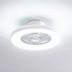 Lindby Smart LED plafondventilator Paavo, wit, stil, Tuya