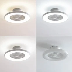 Lindby Smart LED plafondventilator Paavo, wit, stil, Tuya