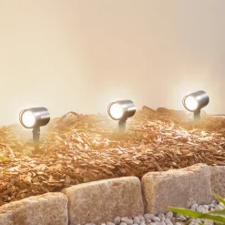 Lindby Smart LED prikspot Nycta, RGB, Tuya, set van 3