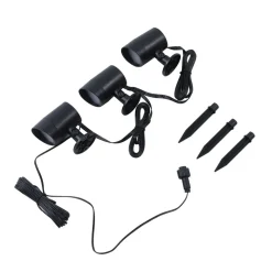 Lindby Smart LED prikspot Nycta, RGB, Tuya, set van 3