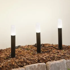 Lindby Smart LED sokkellamp Elvor, CCT, RGB, Tuya, 3 stuks