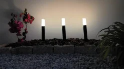 Lindby Smart LED sokkellamp Elvor, CCT, RGB, Tuya, 3 stuks