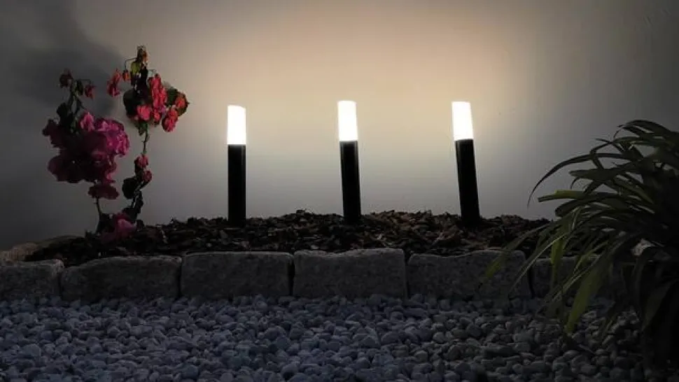 Lindby Smart LED sokkellamp Elvor, CCT, RGB, Tuya, 3 stuks