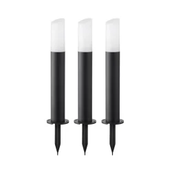 Lindby Smart LED sokkellamp Elvor, CCT, RGB, Tuya, 3 stuks