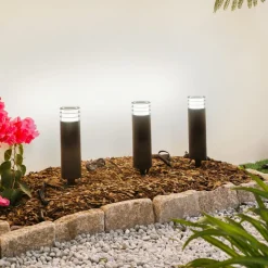 Lindby Smart LED sokkellamp Kaelo, CCT, RGB, Tuya, 3 stuks