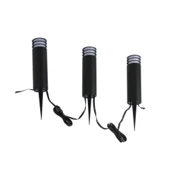 Lindby Smart LED sokkellamp Kaelo, CCT, RGB, Tuya, 3 stuks