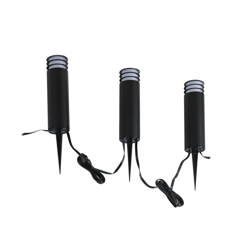 Lindby Smart LED sokkellamp Kaelo, CCT, RGB, Tuya, 3 stuks