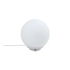 Lindby Smart LED tafellamp Cosmia, wit, glas, Tuya