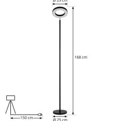 Lindby Smart LED vloerlamp Cilian, RGBW, CCT, ZigBee, Hue