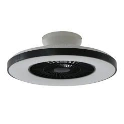 Lindby Smart plafondventilator Paavo, zwart, stil, Tuya