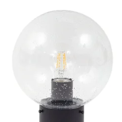 Lindby sokkellamp Dangan, helder, 60 cm, glas, sensor