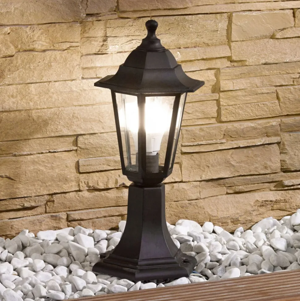 Lindby sokkellamp Nane, 42cm, lantaarn, zeewaterbestendig, E27