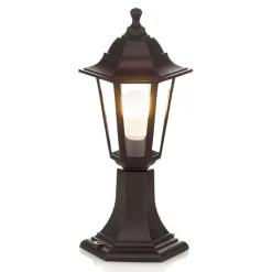 Lindby sokkellamp Nane, 42cm, lantaarn, zeewaterbestendig, E27