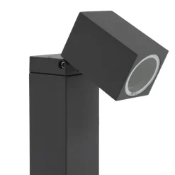 Lindby sokkellamp Othil, 50 cm hoog, antraciet, metaal