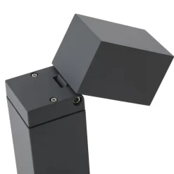 Lindby sokkellamp Othil, 50 cm hoog, antraciet, metaal