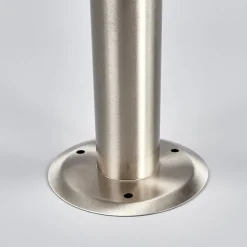 Lindby sokkellamp Vedran, hoogte 45 cm, glas, roestvrij staal