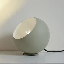 Lindby Solomia tafellamp, groen, ijzer, Ø 20 cm