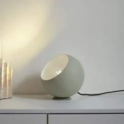 Lindby Solomia tafellamp, groen, ijzer, Ø 20 cm