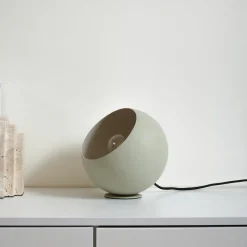 Lindby Solomia tafellamp, groen, ijzer, Ø 20 cm