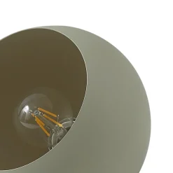 Lindby Solomia tafellamp, groen, ijzer, Ø 20 cm