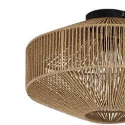 Lindby Sorino plafondlamp, papier, ijzer, Ø 40 cm