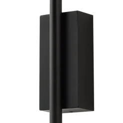 Lindby Sorvete buitenwandlamp, zwart, metaal, hoogte 33 cm